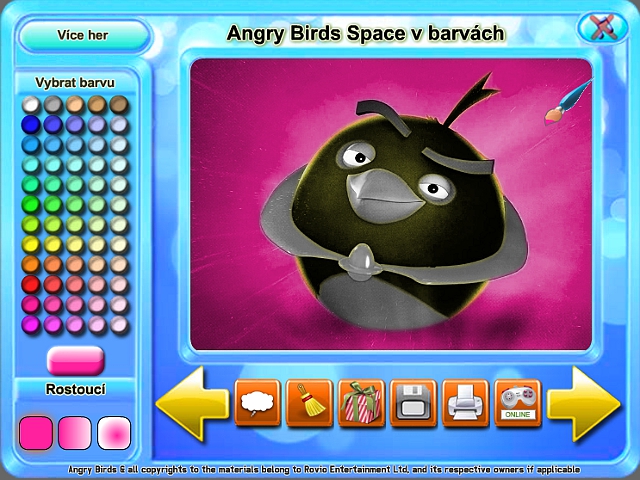 Free Download Angry Birds Space v barvách Screenshot 1