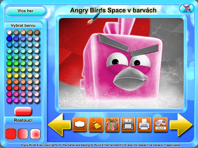 Free Download Angry Birds Space v barvách Screenshot 2