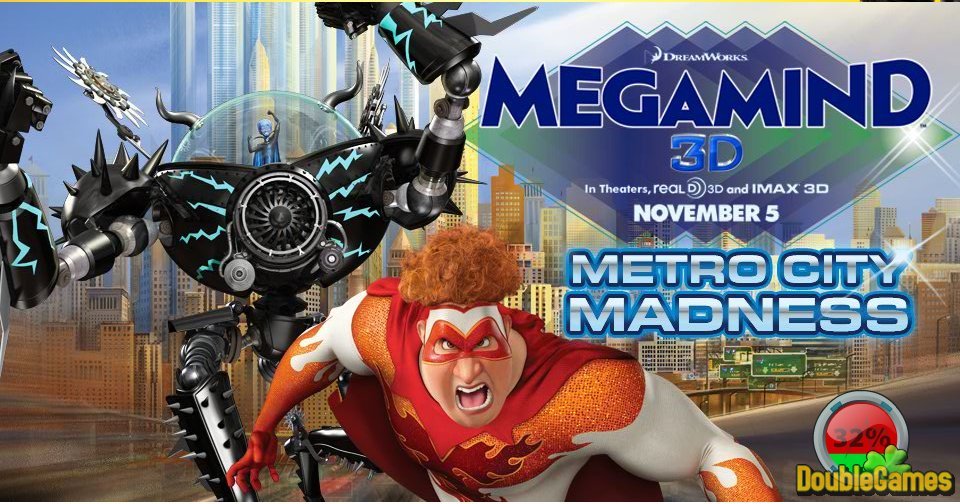 Free Download Megamind. Metro City Madness Screenshot 1